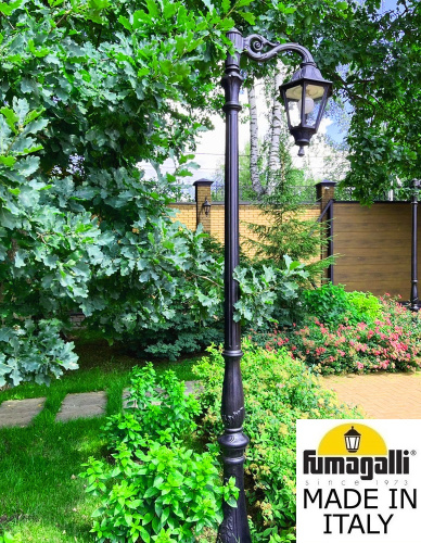 Fumagalli Парковый фонарь FUMAGALLI TABOR ADAM/NOEMI 1L E35.205.M10.AXH27 фото 2 Fumagalli Парковый фонарь FUMAGALLI TABOR ADAM/NOEMI 1L E35.205.M10.AXH27 фото 2