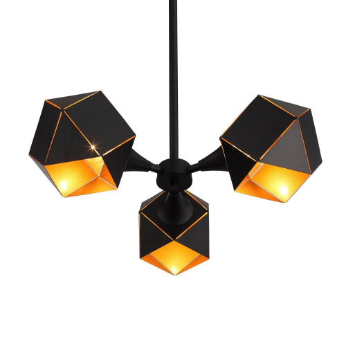 SL258.402.03 Люстра потолочная ST-Luce Черный/Черный, Золото E14 3*40W ENIGMA фото 5