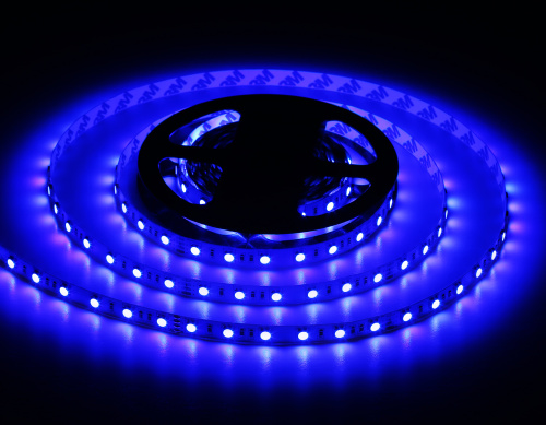 Светодиодная лента 24В 5050 60Led 14.4Вт/м Цветная RGB IP20 5м фото 11