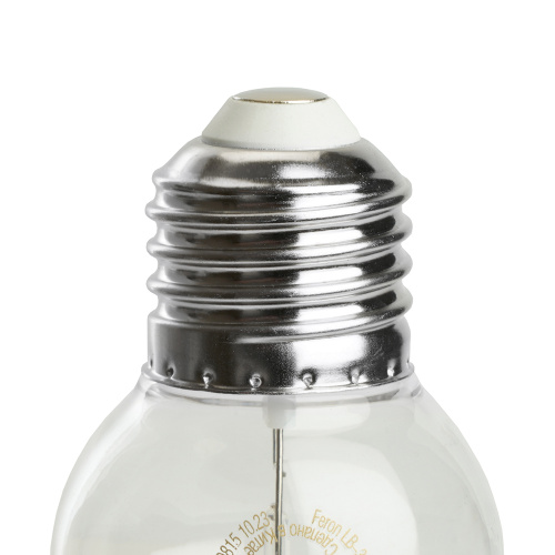 Лампа светодиодная Feron LB-383 Шарик прозрачный E27 2W 230V оранжевый фото 4