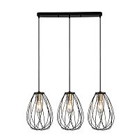 Подвесной светильник Escada 10180/3S E27*60W Black/Brass