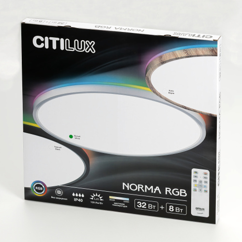 Citilux NORMA CL749400 LED RGB Светильник с пультом Белый фото 12 Citilux NORMA CL749400 LED RGB Светильник с пультом Белый фото 12