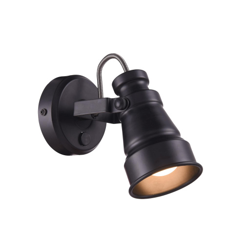 Citilux Бейкер CL541511 Спот поворотный с выключателем Чёрный Citilux Бейкер CL541511 Спот поворотный с выключателем Чёрный