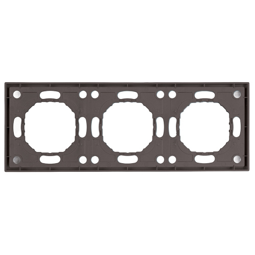 Рамка STEKKER, PFR00-5003-09 3-местная, серия Эмили, антрацит, soft touch фото 5