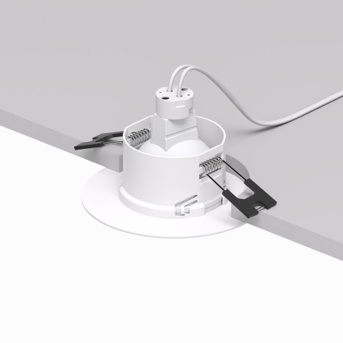 DK3028-WH Встраиваемый светильник, IP 20, 10 Вт, GU5.3, LED, белый, пластик фото 4