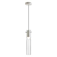 5058/5LB PENDANT ODL24 385 белый/прозрачный/металл/стекло Подвес LED 5W 3000K SCROW