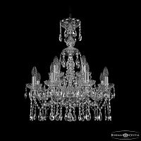 Люстра хрустальная 1413/8+4/200/XL-66 Ni Bohemia Ivele Crystal (Богемия Ивеле Кристалл)