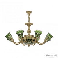 Люстра бронзовая 72213P/8/210 G P2 U Clear-Green/H-1I
