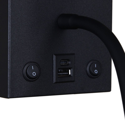 Бра Reluce 86210-9.2-001KT LED3W+E14 BK фото 5