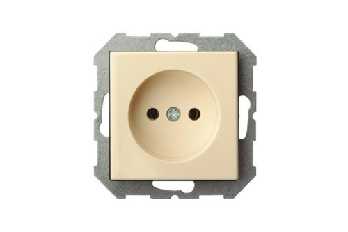 Розетка 2P Liregus Epsilon бежевый 28-065 фото 2