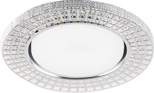 Светильник встраиваемый с белой LED подсветкой Feron CD4028 потолочный GX53 без лампы прозрачный Светильник встраиваемый с белой LED подсветкой Feron CD4028 потолочный GX53 без лампы прозрачный