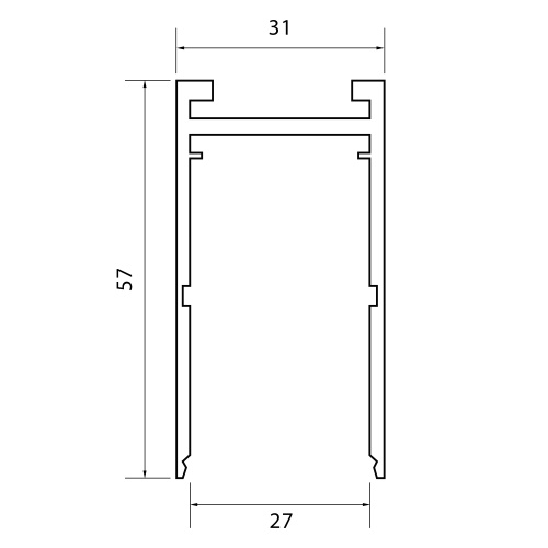 ST015.529.00H Шинопровод SKYLINE 220 накладной ST-Luce Белый SKYLINE 220 фото 2