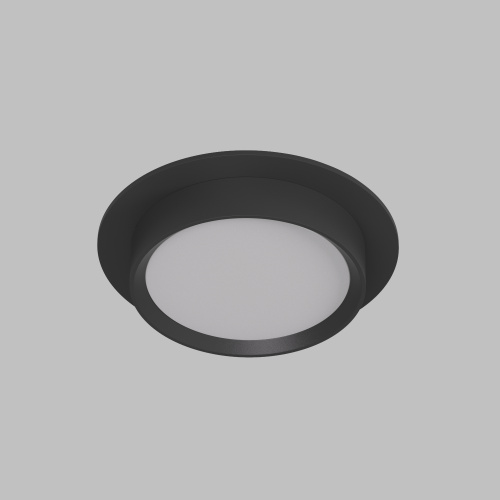 DK2090-BK Встраиваемый светильник FLAT, IP 20, до 15 Вт, GX53, LED, черный, алюминий фото 3