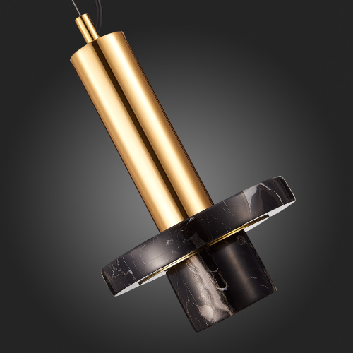 SL1210.403.01 Светильник подвесной ST-Luce Золотистый/Черный GU10 1*5W PIETRA фото 2