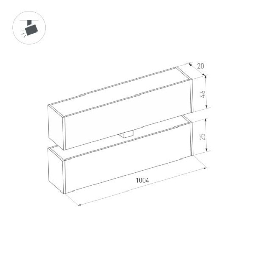 Трековый светодиодный светильник Arlight Mag-Flat-Fold-25-S1004-30W Day4000 034243 фото 2