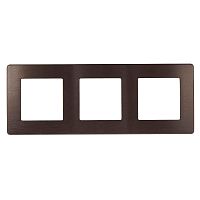 Рамка 3-постовая ЭРА 12 сатин бронза 12-5103-13 Б0052526