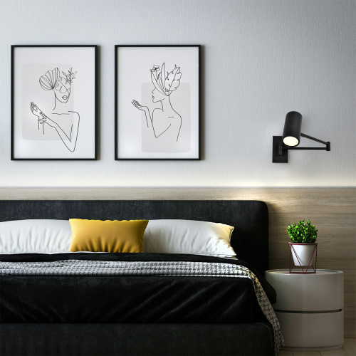 Настенный светильник Escada 10282/1 LED*6W Black фото 3 Настенный светильник Escada 10282/1 LED*6W Black фото 3