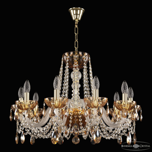 Люстра 5402/10/240 G Amber/M-1H K721 Bohemia Ivele Crystal (Богемия Ивеле Кристалл) фото 2