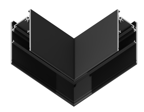 Коннектор угловой 90° для накладного шинопровода Magnetic 20 48В черный фото 2 Коннектор угловой 90° для накладного шинопровода Magnetic 20 48В черный фото 2