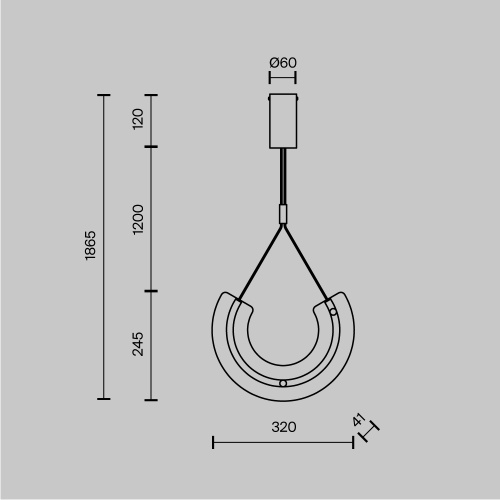 Подвесной светильник Maytoni P091PL-L18G3K1 фото 5