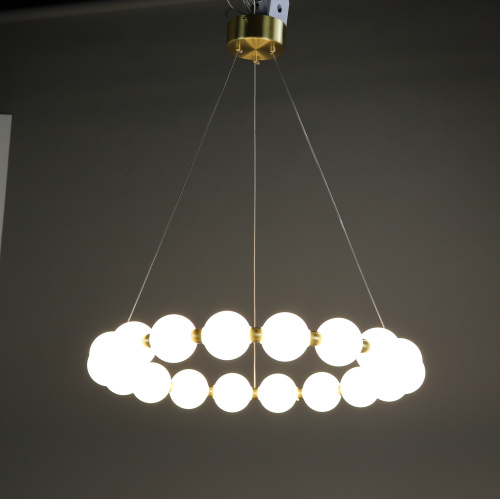 Люстра подвесная латунь LED 80Вт D64см Zortes KRANZ ZRS.1585.18 фото 13
