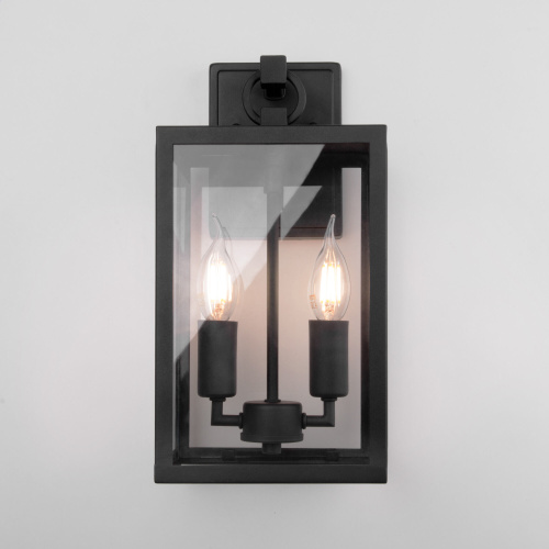 Уличный настенный светильник Candle D 35150/D черный фото 2 Уличный настенный светильник Candle D 35150/D черный фото 2