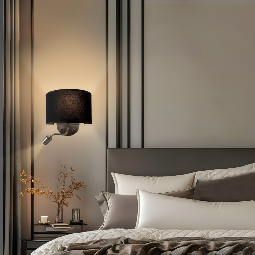 Citiluх Декарт CL704305 Бра с чёрным абажуром и диммером фото 14 Citiluх Декарт CL704305 Бра с чёрным абажуром и диммером фото 14