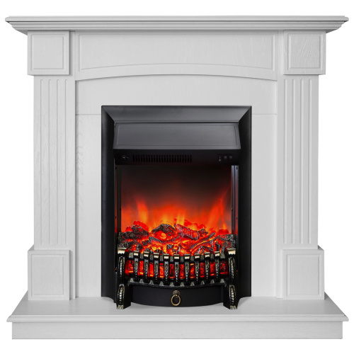Электрокамин RealFlame Andrea WT фактурный белый с очагом Fobos Lux Black Электрокамин RealFlame Andrea WT фактурный белый с очагом Fobos Lux Black