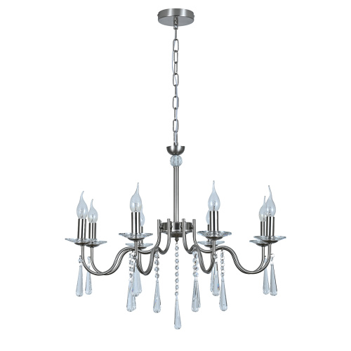 Подвесной светильник 140027/8P E14*40W Satin nickel фото 2 Подвесной светильник 140027/8P E14*40W Satin nickel фото 2