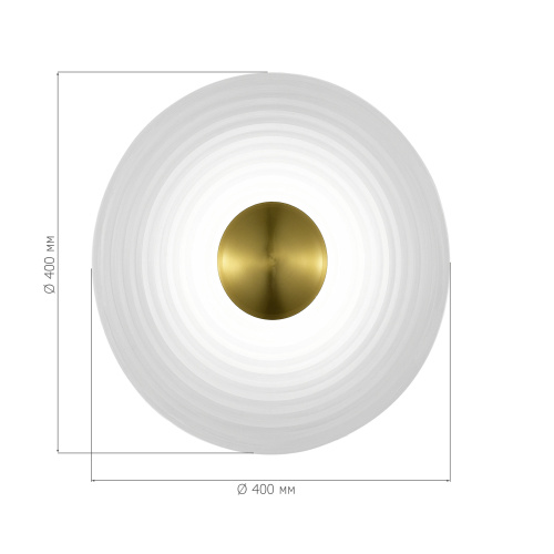 SL6125.311.01 Светильник настенный ST-Luce Латунь/Прозрачный LED 1*6W 3000K MOON