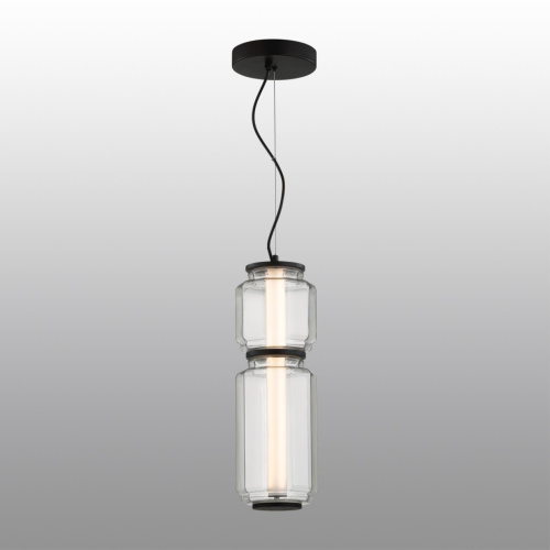 5409/20L HIGHTECH ODL_EX24 105 черный/прозрачный/металл/стекло/акрил Подвес LED 20W 3000K 1480Лм JAM фото 5 5409/20L HIGHTECH ODL_EX24 105 черный/прозрачный/металл/стекло/акрил Подвес LED 20W 3000K 1480Лм JAM фото 5