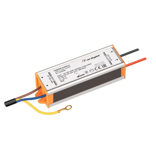 Блок питания ARPJ-SN-63300 (18W, 34-63V, 300mA) Arlight 045400 Блок питания ARPJ-SN-63300 (18W, 34-63V, 300mA) Arlight 045400