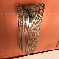 Бра Cloyd ONASSIS W1 / выс. 50 см - никель сатин (арт.20403)