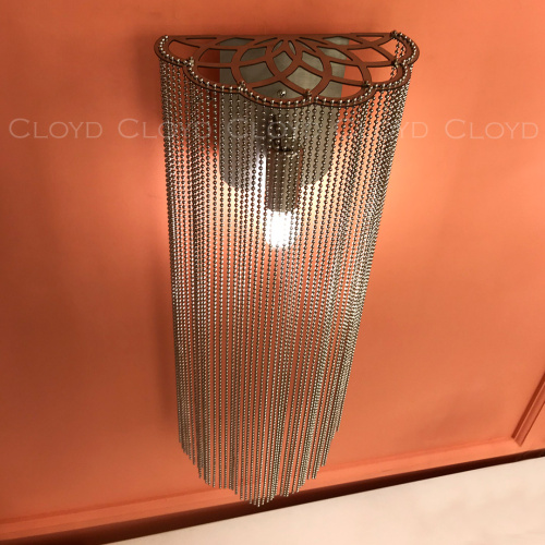 Бра Cloyd ONASSIS W1 / выс. 50 см - никель сатин (арт.20403)