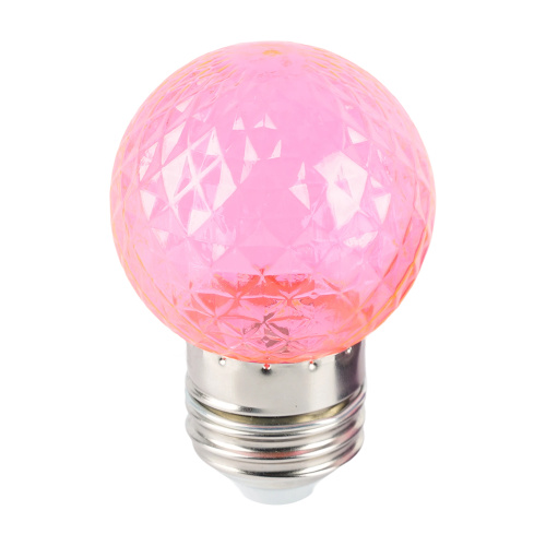 Лампа светодиодная Feron LB-385 Шарик розовый прозрачный E27 1W 230V фото 7