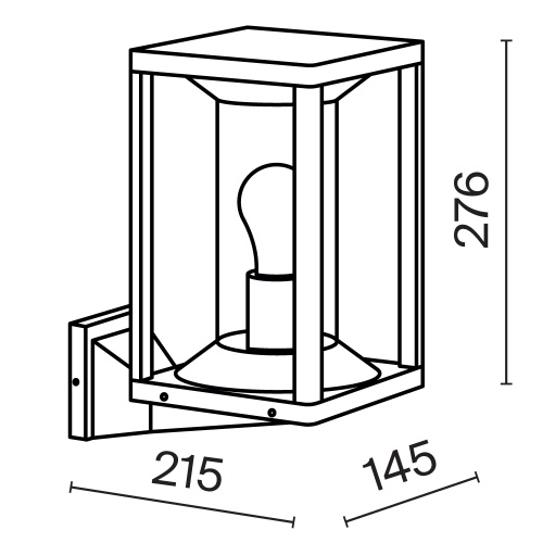 Уличный настенный светильник Outdoor O452WL-01GF фото 3