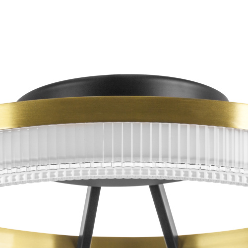 736040 Люстра ROTONDA 21W LED 1053LM 180G ЧЕРНЫЙ/ЛАТУНЬ 3000K фото 2 736040 Люстра ROTONDA 21W LED 1053LM 180G ЧЕРНЫЙ/ЛАТУНЬ 3000K фото 2