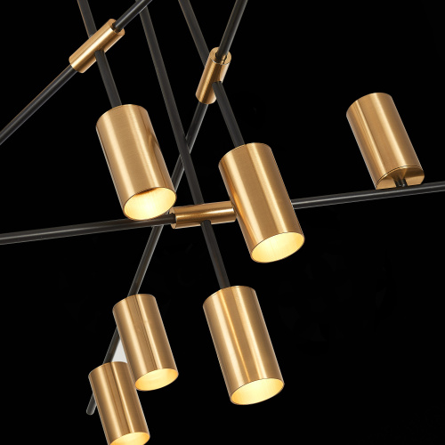 SL1206.402.12 Светильник потолочный ST-Luce Черный/Латунь GU10 12*7W SORMANO фото 8 SL1206.402.12 Светильник потолочный ST-Luce Черный/Латунь GU10 12*7W SORMANO фото 8