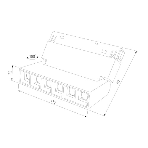 Slim Magnetic HL01 Трековый светильник 6W 4200K черный 85009/01 85009/01 фото 9