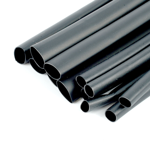 Набор термоусадочных трубок N7 STEKKER HSTGS1, длина 10 см., коэф. усадки 3:1, черный (12шт в упаковке) фото 5