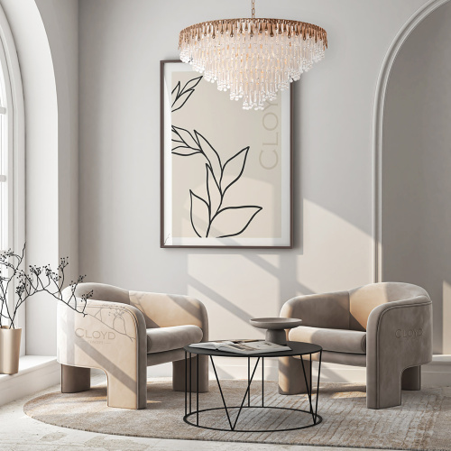 Люстра Cloyd CAPULETTI C19 / Ø79 см - золото (арт.11285) Люстра Cloyd CAPULETTI C19 / Ø79 см - золото (арт.11285)