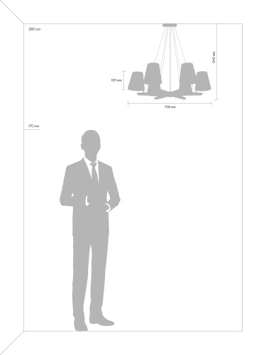 Подвесной светильник Freya FR8019PL-06W фото 5