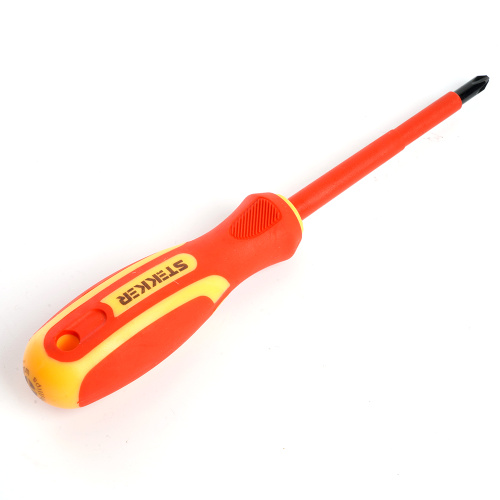 Отвертка крестовая диэлектрическая STEKKER Ph 2 х 100 мм, SDE-PH2-100 фото 6