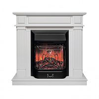 Электрокамин RealFlame Rodos WTM белый матовый с очагом Majestic Lux Black