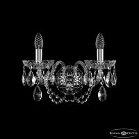 Бра хрустальные 1402B/2/160/XL Ni Bohemia Ivele Crystal (Богемия Ивеле Кристалл)