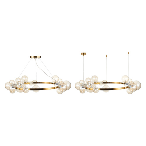 SL1165.303.24 Светильник подвесной ST-Luce Бронза/Коньячный G4 24*5W NECTON фото 3 SL1165.303.24 Светильник подвесной ST-Luce Бронза/Коньячный G4 24*5W NECTON фото 3