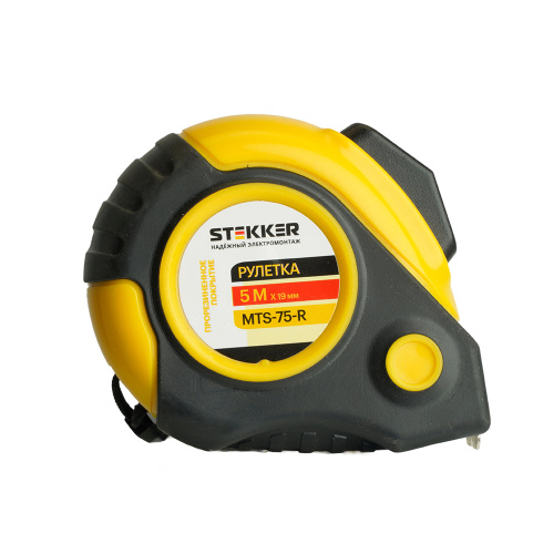 Рулетка, 5 м х 19 мм, прорезиненное покрытие, II класс точности, автостоп MTS-75-R фото 9
