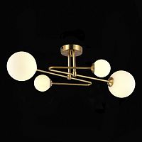 SLE2211-302-04 Светильник потолочный Латунь/Белый G9 LED 4*5W FANTINI