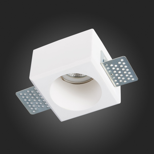 ST252.508.01 Св-к встр. из гипса Белый GU10 1*50W  IP20 L80xW80xH52 180-240V Без ламп Встраиваемые светильники фото 8