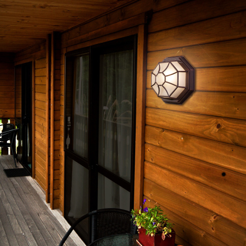 Уличный настенный светильник Telarana S капучино GL 1023D фото 2